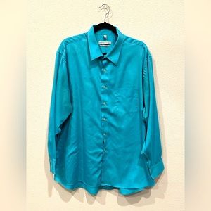 Geoffrey Beene Mens Long Sleeve Button Down Dress Shirt, 2XL.